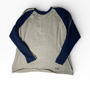 Arizona Raglan Long Sleeve Shirt Gray Blue L